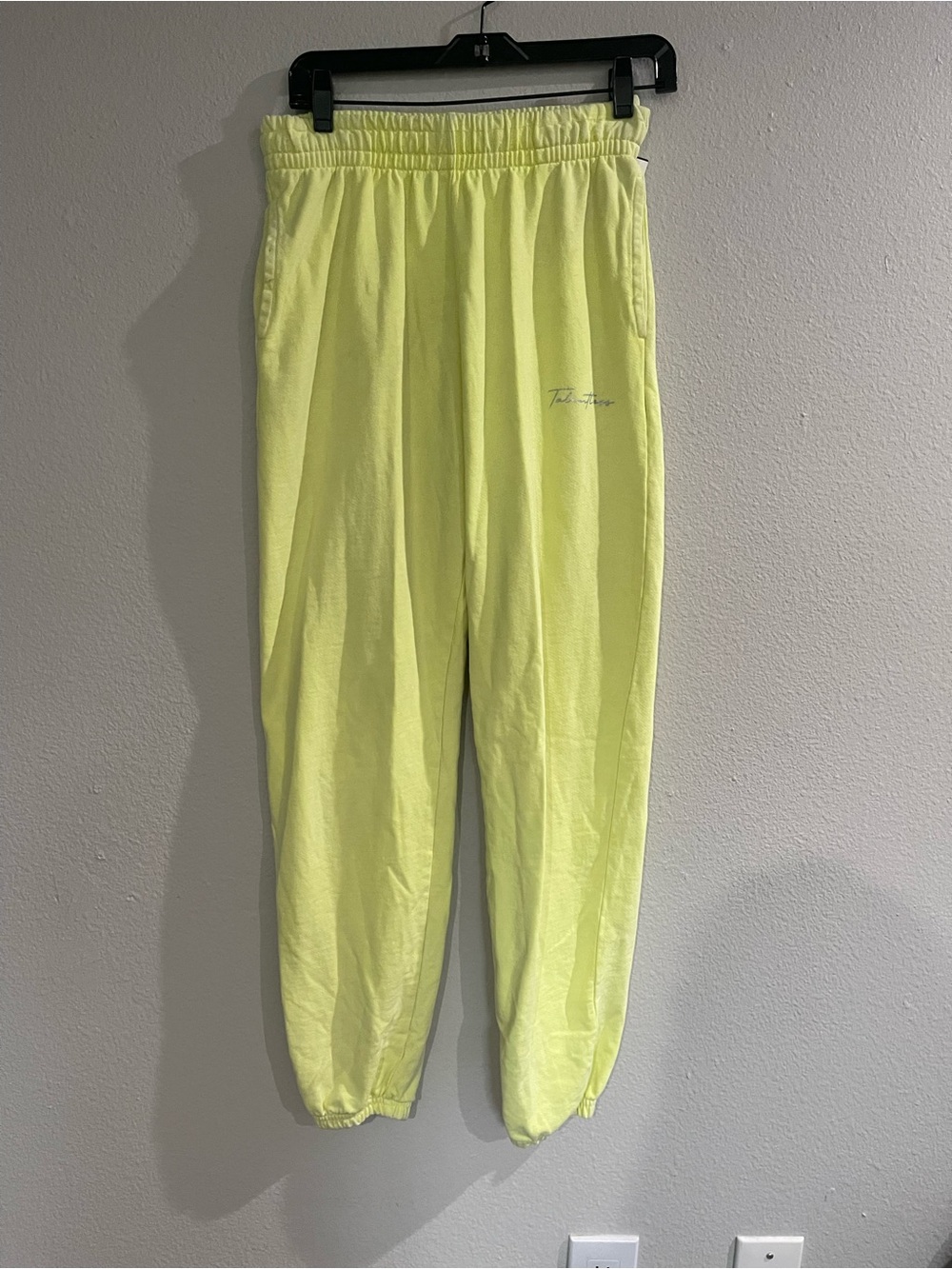Talentless sweatpants neon yellow size S
